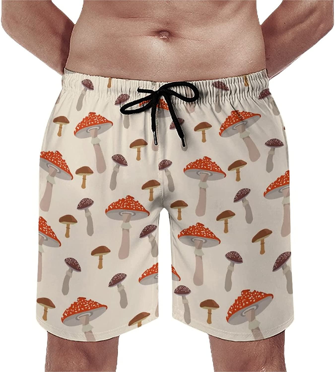 Men's Mushroom Swim Trunks Quick Dry Swim Shorts Bathing Suit Beach ...