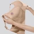 thumbnail image 5 of Guluxicc 4 Pack Wireless Bras for Women Seamless Push Up Bra No Underwire Comfort Everyday Bras, Brown, 5XL, 5 of 8