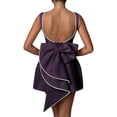 thumbnail image 1 of Aosadin Cocktail Dresses Evening Dresses Sleeveless Slit Evening Gowns for Women Mini Prom Dresses Plum 20W, 1 of 6