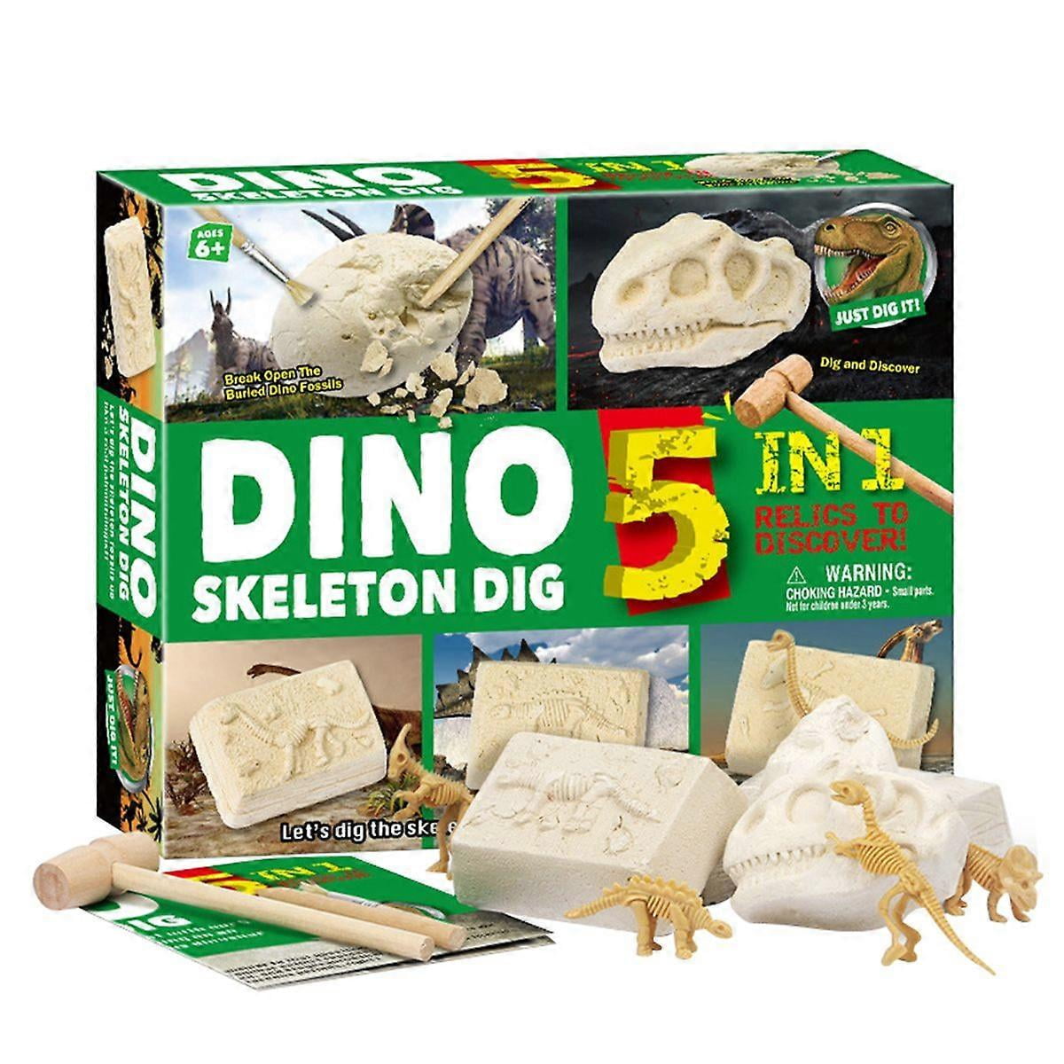 ROBO ALIVE – Mini Dino Fossil Find (Troodon & Kosmoceratops) – Fouille Préhistorique STEM Par ZURU (Dès 4 Ans)