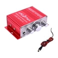 thumbnail image 1 of Mini amplificador de Audio, 12V, aleación de aluminio, CD, DVD, MP3, entrada, receptor estéreo Hifi portátil para ordenador portátil, sistema de Audio Rojo con cable, 1 of 7