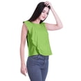 thumbnail image 2 of Moomaya Ruffle Blouses Women Printed Sleeveless Cotton Jersey Summer Tops Women, 2 of 5