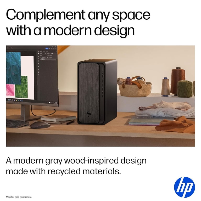 HP OmniDesk AI PC Desktop (AMD Ryzen 7 8700G, 32GB DDR5, 1TB PCIe