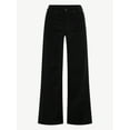 thumbnail image 5 of Time and Tru Women's Velvet Wide Leg Pants, 32" Inseam, Size 0-20, 5 of 5