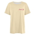 thumbnail image 6 of Trendfront Womens Oversize T Shirts Floral Graphic Drop Shoulder Crewneck Short Sleeve Loose Fit Tops Trendy Fashion Tee Pullover Daily Clothing, 6 of 6