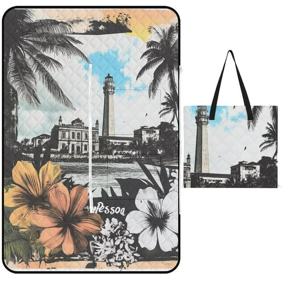 Bohemian Color Waterproof Picnic Blanket with Foldable Zipper, Suitable for Outdoor Use, Suitable for Travel, Camping, Beaches, Parks, Grasslands, Picnic Blanket Accessories