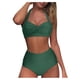 thumbnail image 1 of Gibobby Bañador de Bikini Mujeres Conjunto Bikini Retro Vintage Pieza Cintura Traje de baño Estampado fruncido Dos trajes de baño Tankinis Conjunto(Verdemilitary,XL), 1 of 3