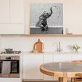 thumbnail image 6 of Grey Elephant Wall Art Painting on Canvas, Modern Art Bathtub Canvas Art Home Prints Wall Art Framed Modern Artwork for Living Room Bedroom Wall Decor 12x12in, 6 of 9