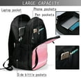 thumbnail image 4 of Cauagu Sparkly Glitter Print Travel Laptop with USB Charging Port,Extra Large Backpack College Backpack Business Work Bag Casual Daypack Perfert for Men Women, 4 of 7