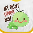 thumbnail image 4 of Inktastic My Aunt Loves Me Cute Turtle Boys or Girls Baby Bib, 4 of 4