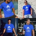 thumbnail image 3 of Greenyef Graphics I Paused My Game to Be Here Gamer Gift Funny Tee Men's T-Shirt Style-36 (Royal Blue & White, Small), 3 of 6