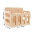 SEXAGESIMO Rabbit Hay Feeder Wooden Manger for Guinea Pig Bunny