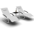 thumbnail image 1 of Bingirl Ensemble de Salon Extérieur Moderne avec Chaises à Accoudoirs Réglables et Table d'Appoint, Fauteuil Inclinable de Patio Idéal pour Terrasse, Balcon, Pelouse, 1 of 7