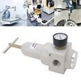 thumbnail image 4 of Air Pressure Regulator Valve,Air Pressure Regulator, Automatic Relief Valve Controller Aluminium Alloy With Gauge, 4 of 8
