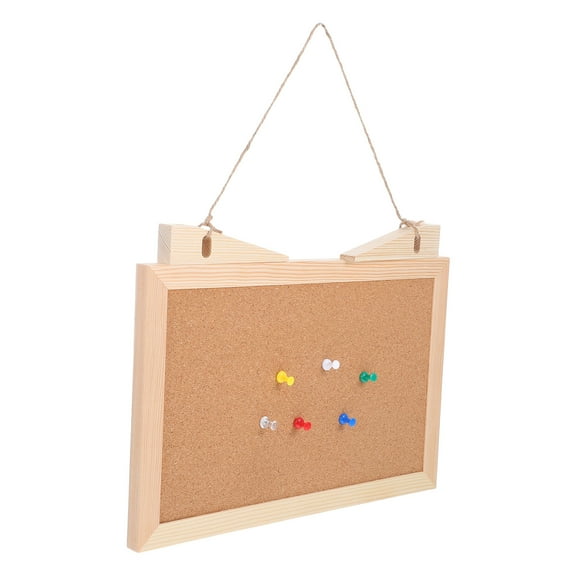 STOBOK Small Cork Board for Desk with Wooden Frame Decorative Bulletin Board for Office and Home