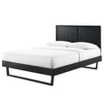 thumbnail image 1 of Platform Bed Frame, King Size, Wood, Black, Modern Contemporary Urban Design, Bedroom Master Guest Suite, 1 of 10