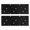 Black Night Sky, variant on Kitchen Rugs Sets Of 2,Black Pink Skull Pattern Anti Fatigue Kitchen Mat Rugs Non Slip Washable,Decorative Kitchen Floor Mats for Kitchen,Sink,Laundry,17"X47"