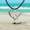 thumbnail image 3 of Manta Ray Necklace Pewter Pendant- Manta Ray Gift for Women and Men, Stingray Necklace, Gifts for Divers, Sea Life Jewelry for Divers, Stingray Charm, 3 of 11