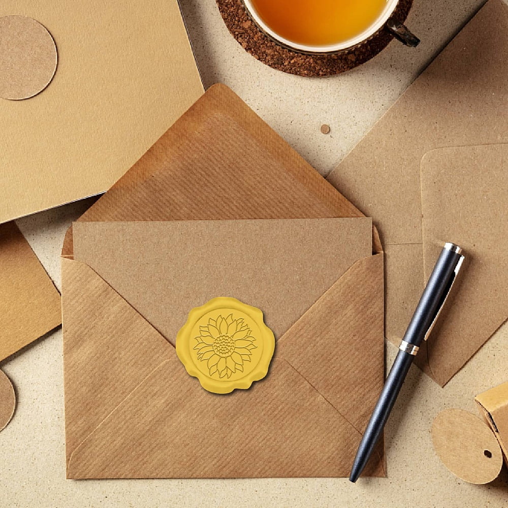 1set 100pcs Adhesive Wax Seal Stickers Envelope Seal Decoration For Craft Scrapbook DIY Gift Flower 30mm