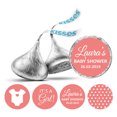 thumbnail image 1 of Darling Souvenir 190 Pcs Baby Shower Theme Custom Stickers for chocolate Candy Labels-Peach, 1 of 2