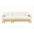 thumbnail image 6 of Modern Beige Technology Cloth Three-Seater Sofa 86.61 inches with Storage Cabinet, 6 of 11