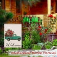 thumbnail image 6 of Welcome Spring Truck Decorative House Flag, Flower Pickup Home Yard Garden Outdoor Decor, Summer Large Outside Decoration Double Sided 28 x 40, 6 of 6