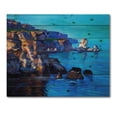 thumbnail image 3 of Designart 'The Ocean By Cliffs In The Evening Glow' Nautical & Coastal Print on Natural Pine Wood, 3 of 5
