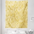 thumbnail image 1 of Mosaic Tapestry, Abstract Geometric Pastel Monochrome Triangles, Fabric Wall Hanging Decor for Bedroom Living Room Dorm, 5 Sizes, Mustard Yellow, by Ambesonne, 1 of 1