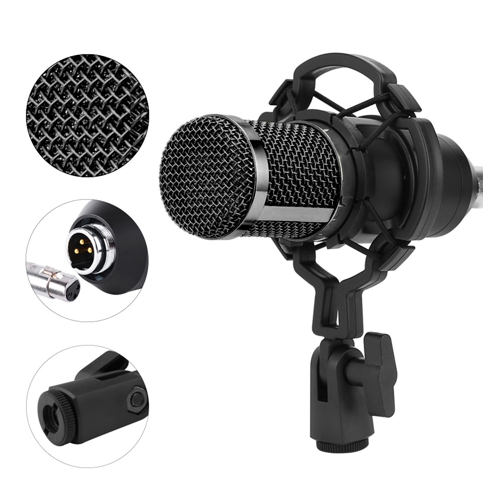 Podcast Equipment Bundle, ALPOWL BM-800 Mic Kit with Live Sound