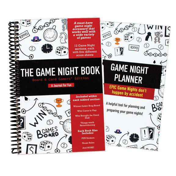 The Game Night Book/Game Night Planner Combo Pack: Prepare Your Game Night in the Planner and Watch Your Friends Have a Great Time Recording their Epic Game Night Memories in the Game Night Book