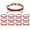 Red, variant on Pack Of 12 Adjustable Benedictines Medals Bracelets Woven Adjustable Wristchains Spiritual Jewelry for Men and Women