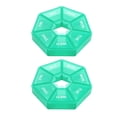 thumbnail image 3 of Inteprter Paquete de 2 estuche para pastillas de 7 días Almacenamiento de 7 rejillas Pastillas diarias Tableta Titular de caramelos Dispensador Bolsillo Type3 NO3 Inteprter HA003873-03, 3 of 6