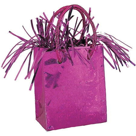 Mini Hot Pink Prism Gift Bag Balloon Weight