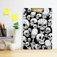thumbnail image 6 of FMSHPON Horror Skull Clipboard Hardboard Wood Nursing Clip Board and Pull for Standard A4 Letter 13x9 inches, 6 of 7