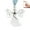white, variant on Acrylic Angel Christmas Ornament With Hanging Rope For Tree In Classic Holiday Colors