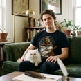 thumbnail image 4 of Mens Funny T Shirts Kitty Wizard Magic Cat Graphic Tee for Men Graphic Tees, 4 of 9
