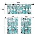thumbnail image 4 of LALILO Kitchen Curtains and Valances Set of 3 36" Banner Window Treatment Tiers for Window Decor, 4 of 5
