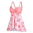 thumbnail image 2 of Tankini de Talla Grande con Estampado de Rosa de Moño Rosegal Camisetas sin mangas de talla grande, 2 of 5