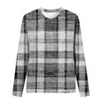thumbnail image 3 of ShomPort Womens Fall Fashion Tops Casual Loose Long Sleeve Crewneck Color Block Blouse T-Shirt, 3 of 3