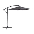 thumbnail image 3 of CorLiving Persist 9ft Tilting Cantilever Patio Umbrella with Powder Coated Steel Frame, Grey, 3 of 8