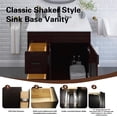 thumbnail image 5 of 30" Shaker Bathroom Vanity Sink Base with Drawers (Ready-to-Assemble), Espresso Shaker Vanity Base, 5 of 8