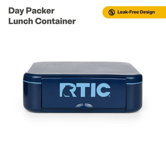 RTIC Day Packer Lunch Container, Leak-Proof, Microwave-Safe Bento Container, Navy