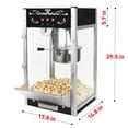 thumbnail image 3 of 62cups Kaitu Popcorn Machine with 16 Ounce Kettle, Countertop Popcorn Maker Commercial Popcorn Machine w/Stainless Steel Scoop, Oil Spoon & 3 Popcorn Cups for Home Movie Theater, Black, 3 of 8