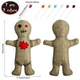 thumbnail image 3 of Set de muñecas Voodoo Kathfly Horror Doll con 7 alfileres de 18 cm, 3 of 6