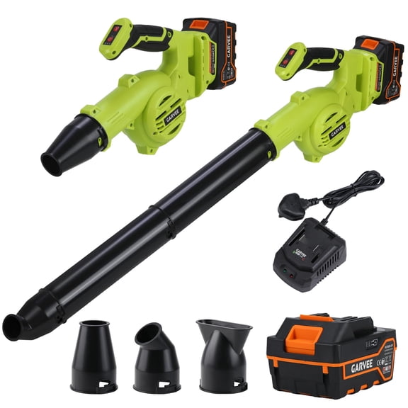Cordless Leaf Blower, 20V Brushless Electric Yard Blower with 20,000 RPM Motor, 3-Speed Control, 152 CFM Airflow, 4.0Ah Battery and Fast Charger