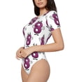 thumbnail image 2 of Naloa Cute Number 8 Women's Short-Sleeved Onesie, One-Piece Swimsuit for Parties, dates, clubs - X-Large, 2 of 9