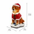 thumbnail image 4 of Christmas Golden Retriever Dog Figurine,Cute Lighted Puppy Statue with Santa Outfit,Warm LED Lights,Excellent Christmas Tabletop Decor for Indoor Home Party, 4 of 8