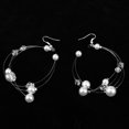 thumbnail image 4 of Boda nupcial fiesta per banda para el cabello diadema accesorios para el cabello conjunto de para el oído Zulema Diadema de perlas nupciales, 4 of 8