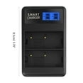 thumbnail image 4 of Compact BLH1 LCD Double Slot Charger USB Charging Base for EM1 MARKII EM1-2 EM1 Mark 2 Camera Battery Charger, 4 of 8