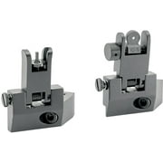 JE Machine Tech Offset Fixed Front and Rear Sight, Black